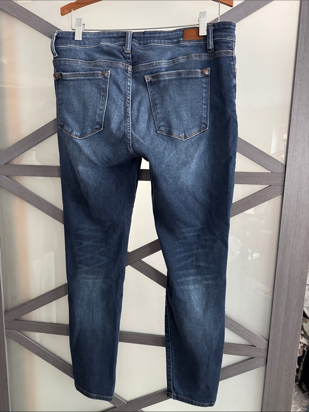 Judy Blue Bristol Handsand Skinny Fit Dark Blue Jeans Size 15/32 - Picture 5 of 6